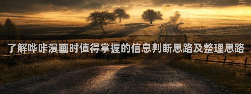 漫画岛少女漫画:了解哗咔漫画时值得掌握的信息判断思路及整理思路